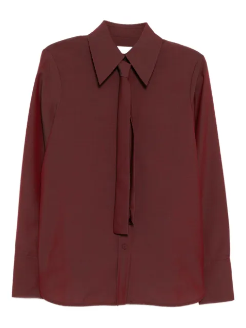 Jil Sander tie poplin shirt Red J03DL0196J40220396