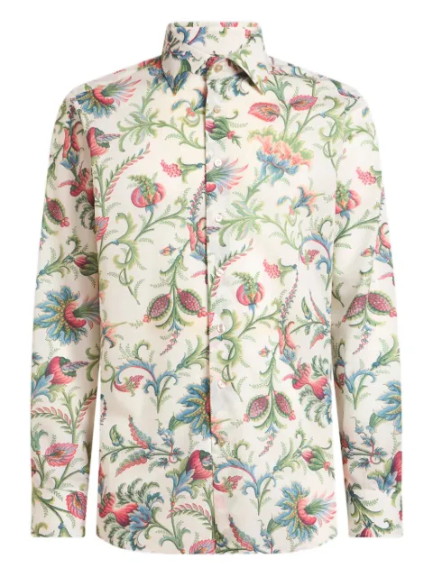 ETRO floral cotton muslin shirt Neutrals MRIB002599SA5P8