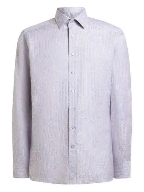 ETRO cotton jacquard shirt Purple MRIB000199TJ5C2