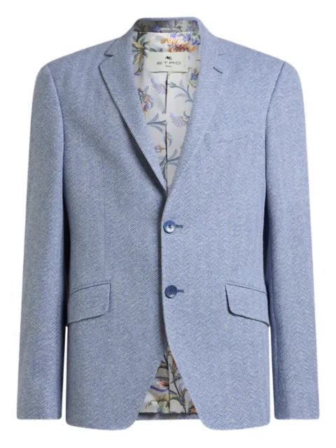 ETRO notched-lapels blazer Blue MRCB000199JTE08