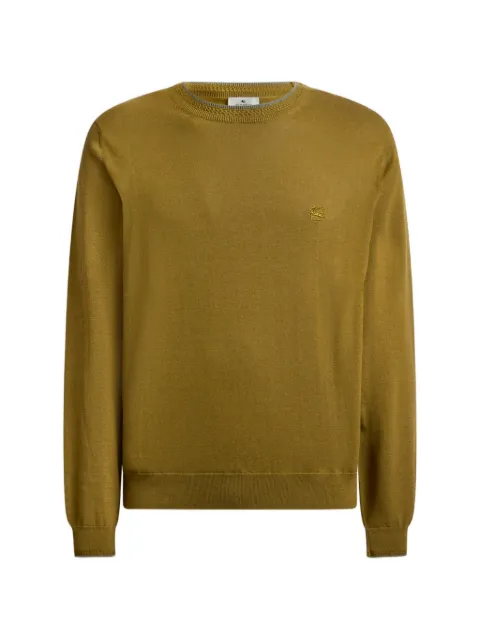 ETRO Pegaso-embroidered jumper Green MRKF0096AQ410
