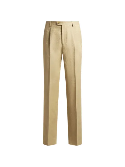 ETRO jacquard floral trousers Neutrals MREA000199TPE08