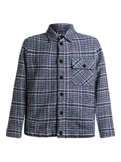 ETRO jacquard check jacket Blue MRKH0004AQ413