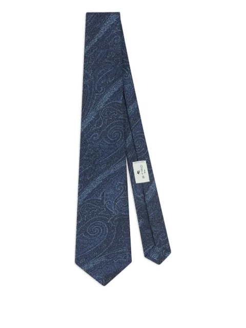 ETRO jacquard motif tie Blue MASA0001AQ381