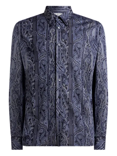 ETRO buttoned paisley shirt Blue MRIC006499JJ406