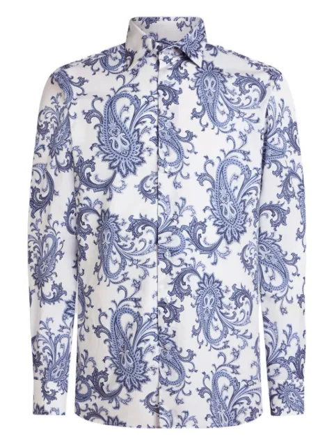 ETRO Paisley cotton shirt White MRIB002599SAEG7