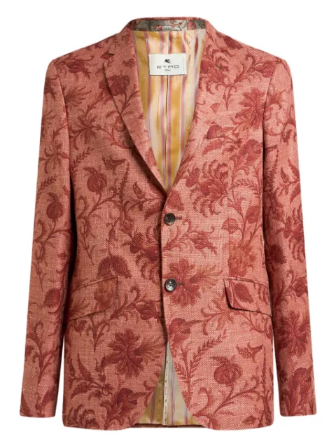 ETRO single-breasted blazer Red MRCA000699SAB42