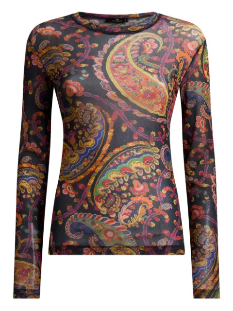 ETRO paisley-pattern top Black WRJA0038AKG51