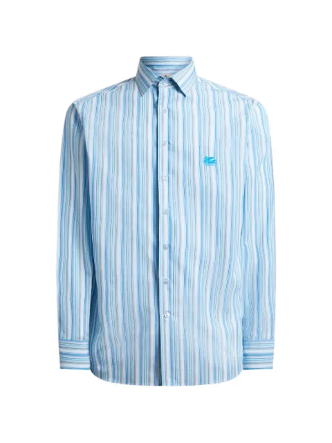ETRO striped cotton shirt Blue MRIB000599TR590