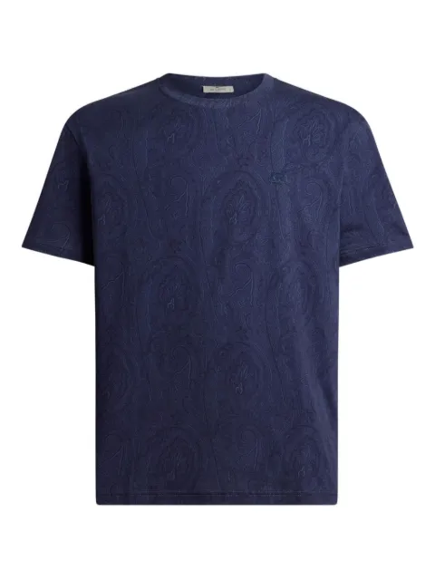 ETRO arnica-motif T-shirt Blue MRMA0002AKG31