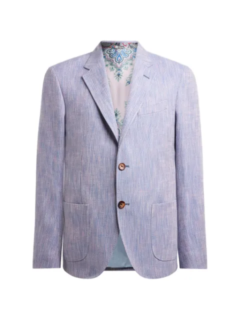 ETRO single-breasted blazer Purple MRCA000799TT542