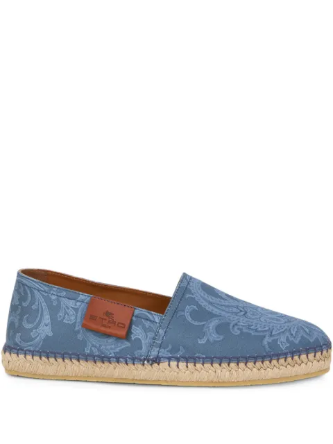 ETRO canvas espadrilles with paisley motif Blue MS4G0002AKG82