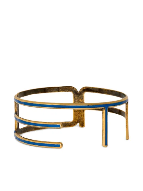 ETRO logo-lettering bangle bracelet Gold WF5B0033AM023