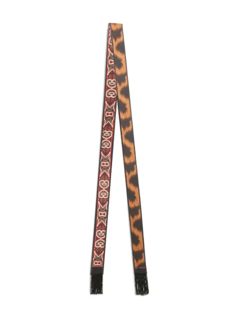 ETRO animal-print scarf Black WATA0044AKE99