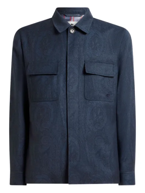 ETRO flap-pocket jacket Blue MRCA007699SA216
