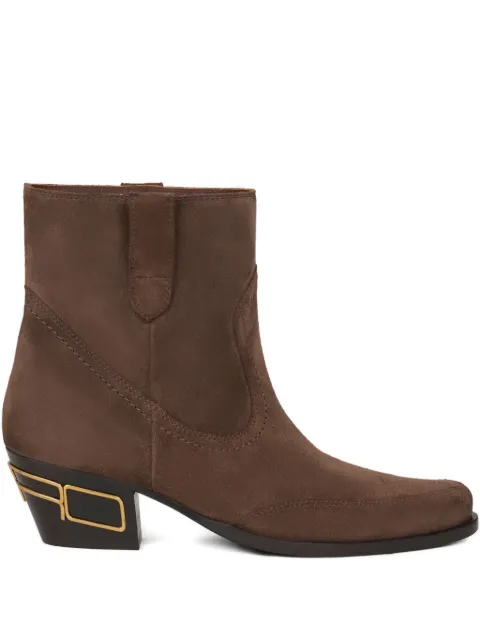 ETRO 45mm suede ankle boots Brown WS4B0010AP192