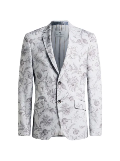 ETRO floral single-breasted jacket Grey MRCB000199JAE02