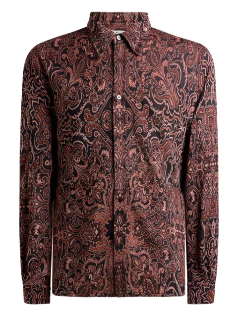 ETRO paisley-jacquard shirt Brown MRIC006499JJ405