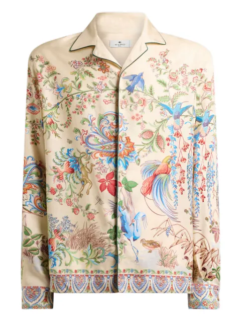 ETRO twill bowling shirt Neutrals MRIC000199SP4I2