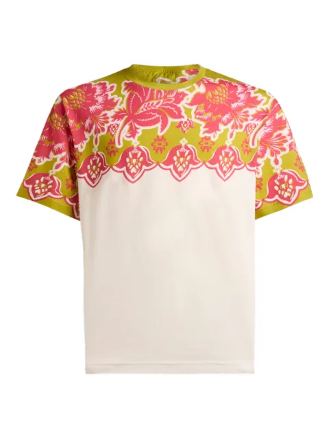 ETRO floral-print T-shirt Neutrals MRMA0004AKG41