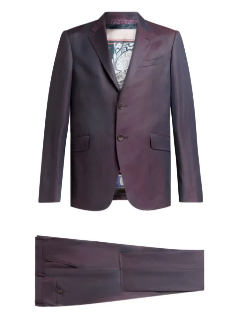 ETRO single-breasted suit Purple MRGC000199TUBQ3