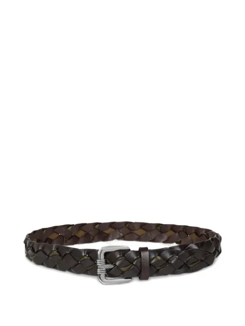 ETRO woven leather belt Brown MP3B0011AE322