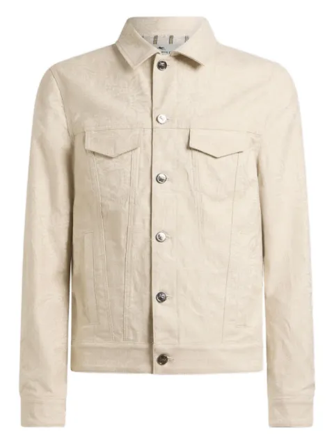 ETRO jacquard paisley denim jacket Neutrals MRNA001499TJEI5