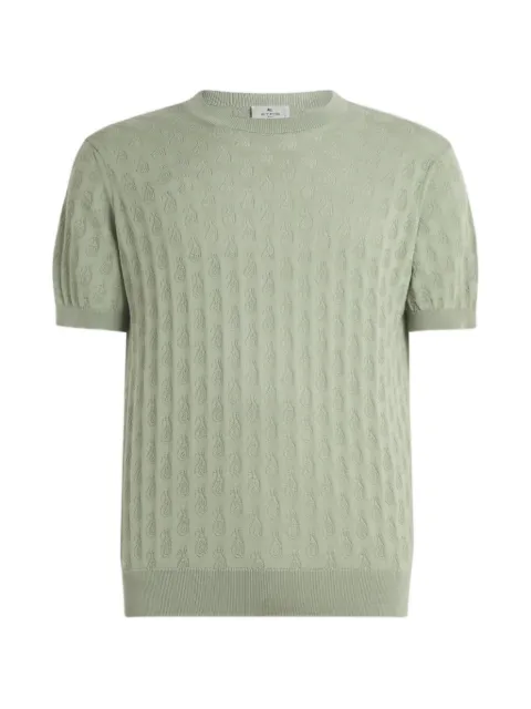 ETRO paisley-motif T-shirt Green MRKF0114AU137