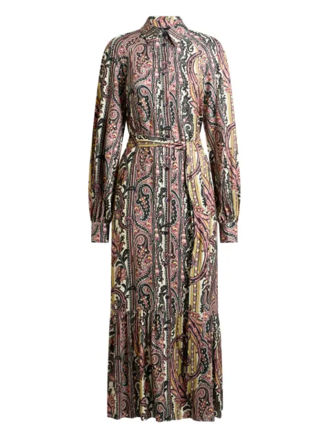ETRO paisley-print shirt dress Pink WRHA056199SA4E1