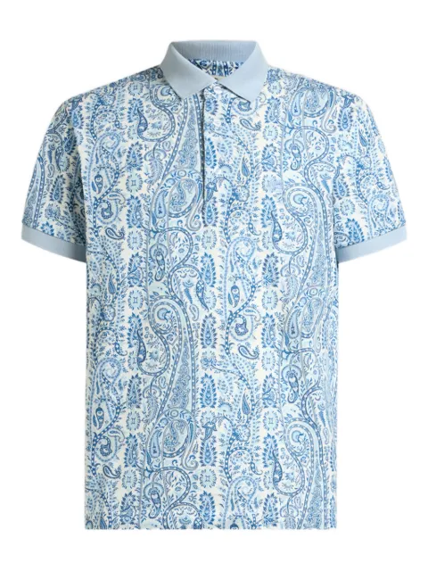 ETRO paisley-motif polo shirt Blue MRMD0004AKF86