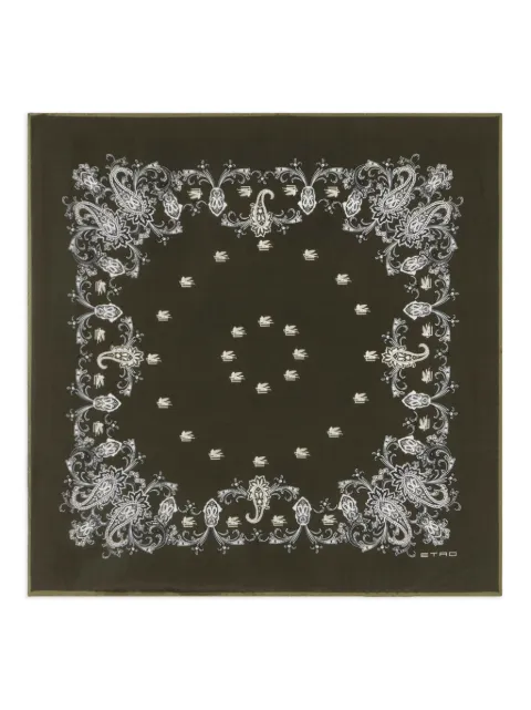 ETRO floral paisley scarf Green MAXA0006AKH00