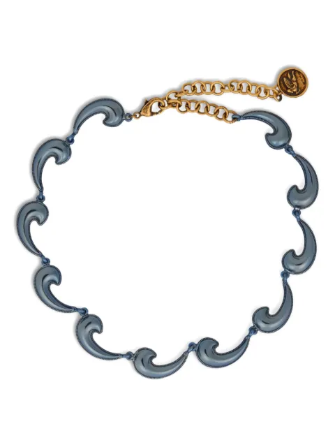 ETRO paisley-embellished necklace Blue WF5C0001AM068