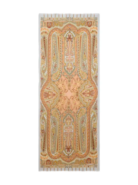 ETRO floral-motif scarf Neutrals WATA0010AKF46