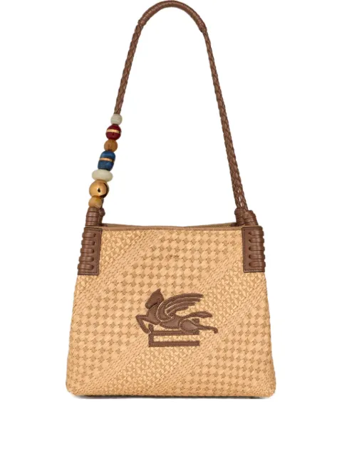 ETRO small raffia Libra tote bag Neutrals WP1D0052AE310