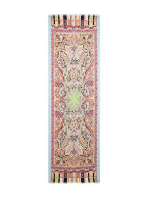 ETRO floral scarf Blue WATA0005AKF48