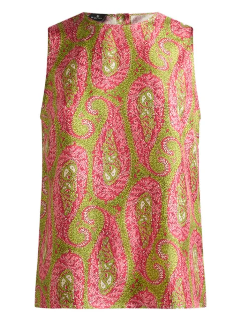 ETRO paisley-motif top Pink WRJA001999SASZ0