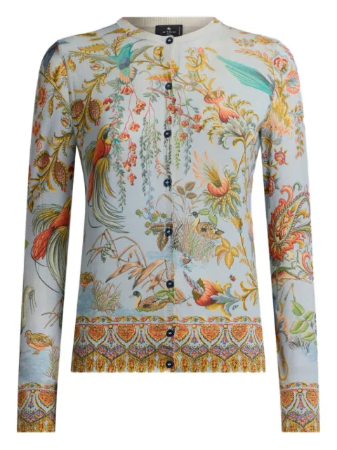 ETRO embellished-motif cardigan Blue WRKE0023AKF21