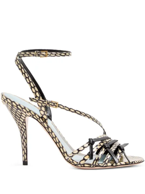 Valentino Garavani Nodine Elaphe sandals Black WS0NP2JMC