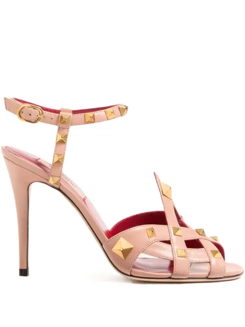 Valentino Garavani Studdy kidskin sandals Pink WS0NM9JYW