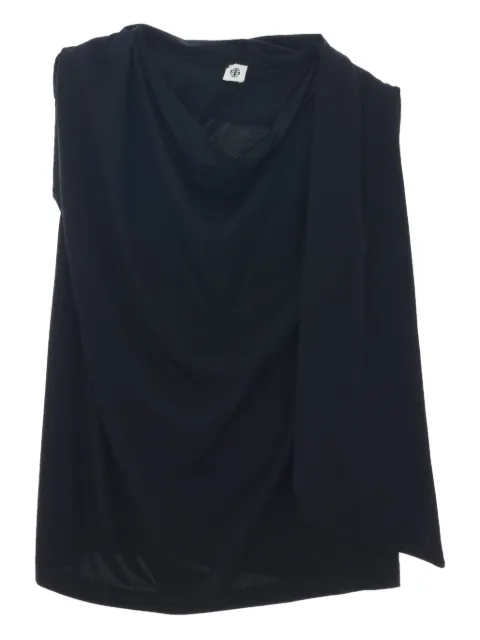 The Garment scarf detail over shoulder top Black 21288