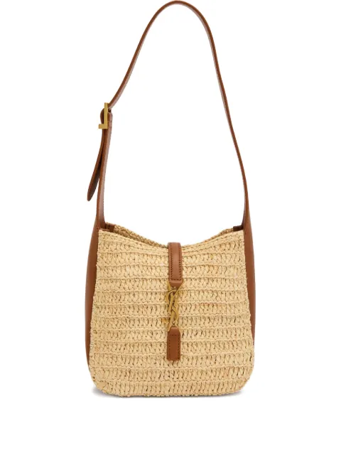 Saint Laurent "LE 5A7" SUPPLE BABY IN RAFFIA Neutrals 839422GAAEZ
