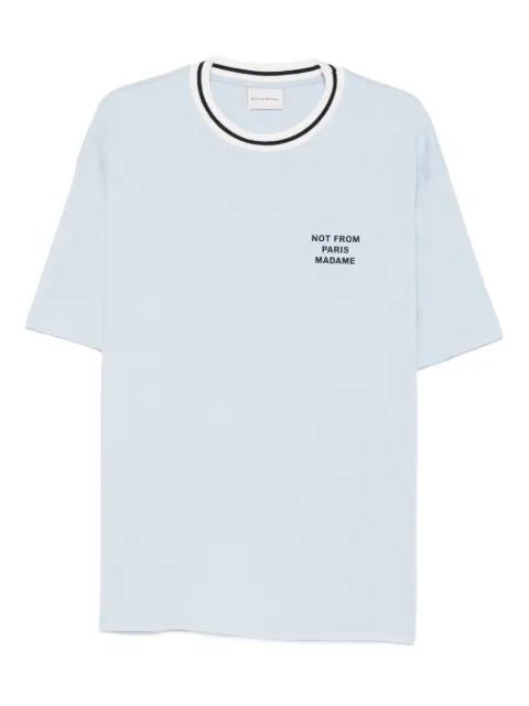 Drôle De Monsieur crew-neck T-shirt Blue JTS189CO002