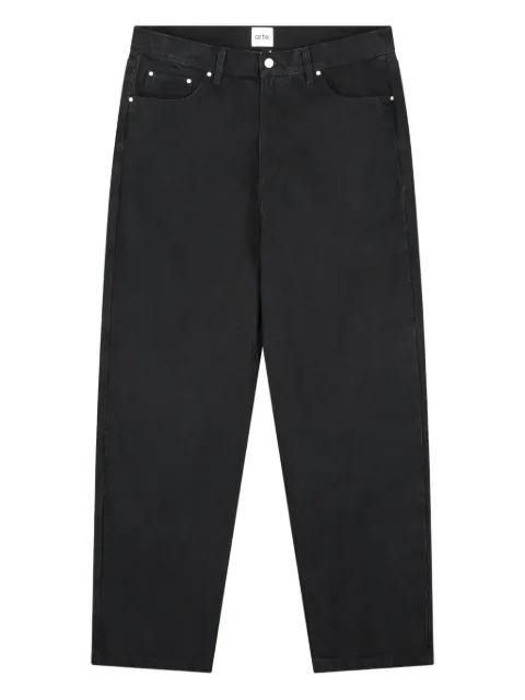 Arte Antwerp logo-detail five-pockets trousers Black SS26211P