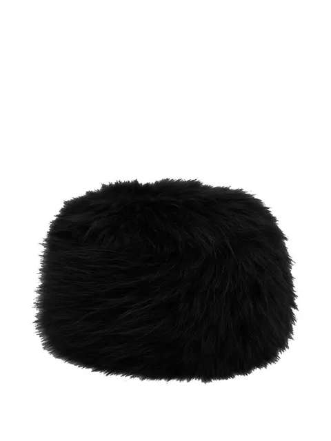 Apparis Margot faux-fur pillbox hat Black F5HA248