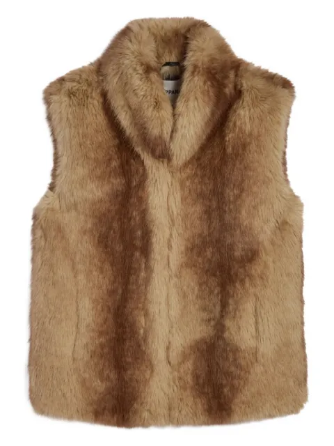 Apparis Laila faux-fur vest Brown F5VS131