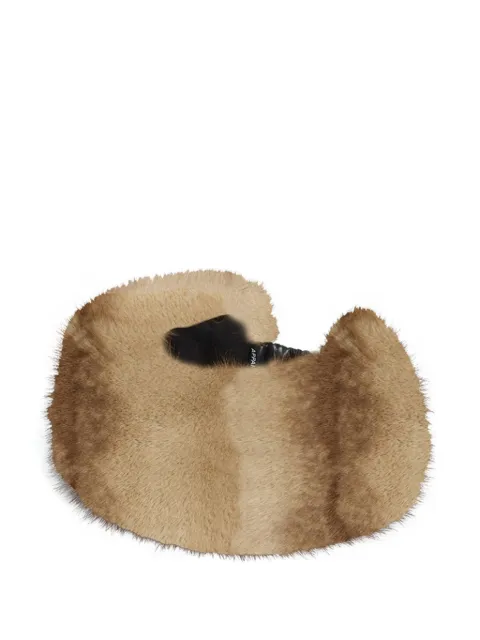 Apparis Eleni faux-fur headband Brown F5AC383