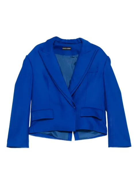 David Koma double-breasted jacket Blue AW25DK91JA