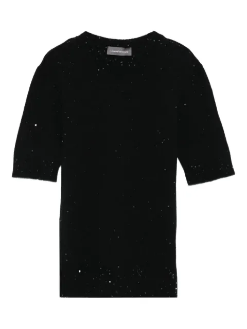 Lorena Antoniazzi sequin-embellished top Black I25138TM10A2989I25138999