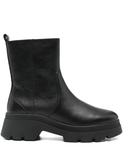 Geox 40mm Pluette leather boots Black D565MB