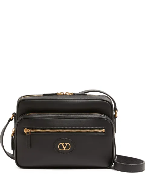 Valentino Garavani Antibes leather messenger bag Black YB0S96RBN